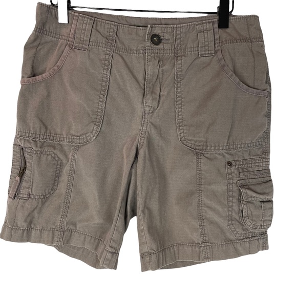 Eddie Bauer Pants - Eddie Bauer Y2K brown ripstop cotton cargo shorts
